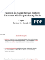 Radiation Exchange Between Surfaces: Enclosures With Nonparticipating Media