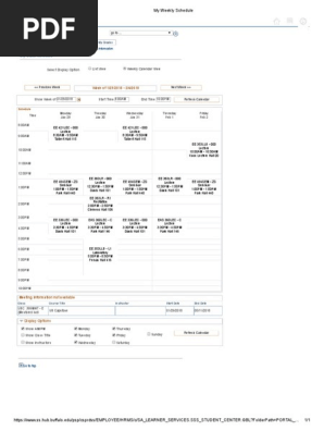 My Weekly Schedule