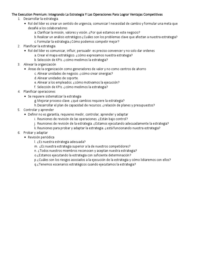 The Execution Premium PDF