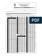 Hoja para Respuestas Planea Diagnostica 2017