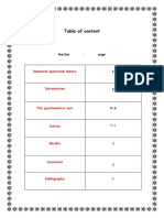 Table of Content: Research Question& Theory