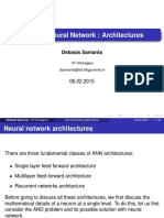 Artificial Neural Network: Architectures: Debasis Samanta