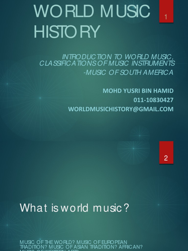 Introduction To World Music PDF Musical Instruments Rhythm
