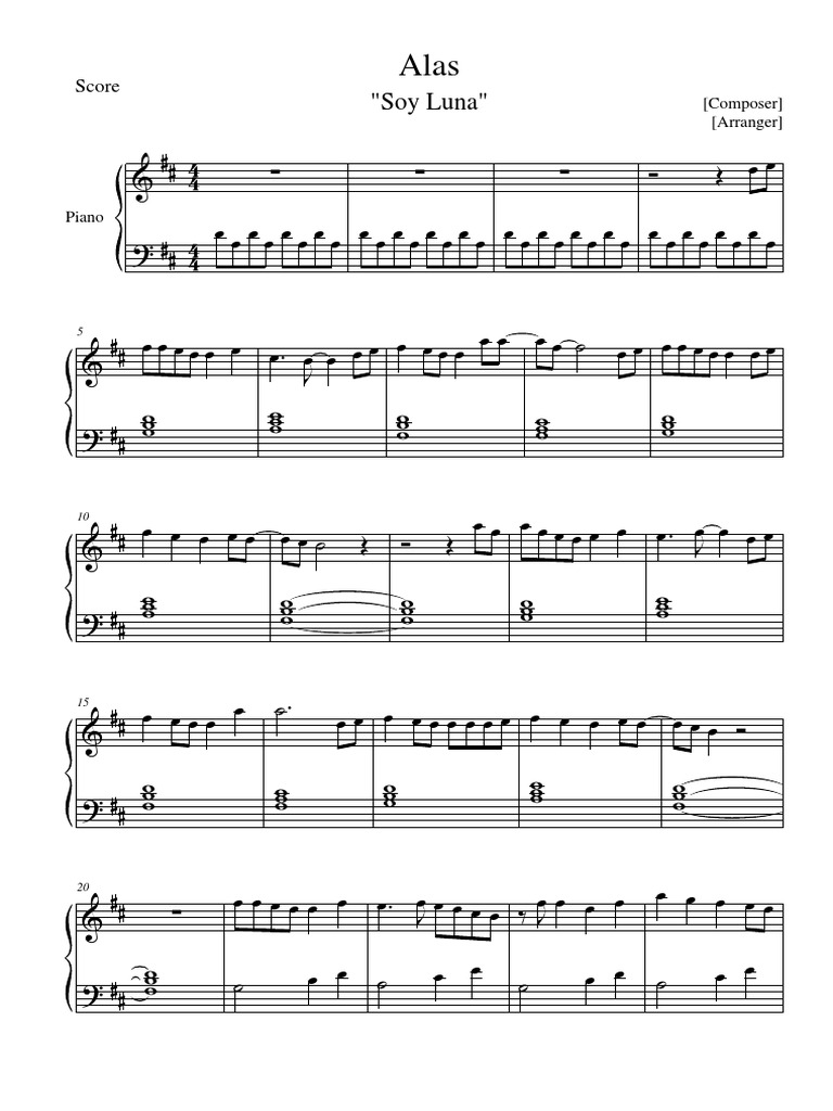 Alas Soy Luna Mus Loisirs