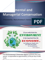 Environmental and Managerial Conservation