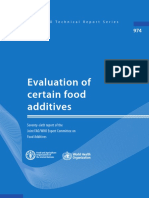 Evaluation of Food Additive