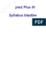 Pius IX - Syllabus Błędów PDF