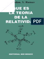 Qué Es La Teoría de La Relatividad - L. Landau, Y. Rumer (8 Edición)
