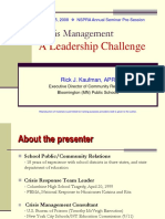 Crisis Management a Leadership Challenge Kaufman08