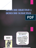 Derecho Objetivo y Subjetivo