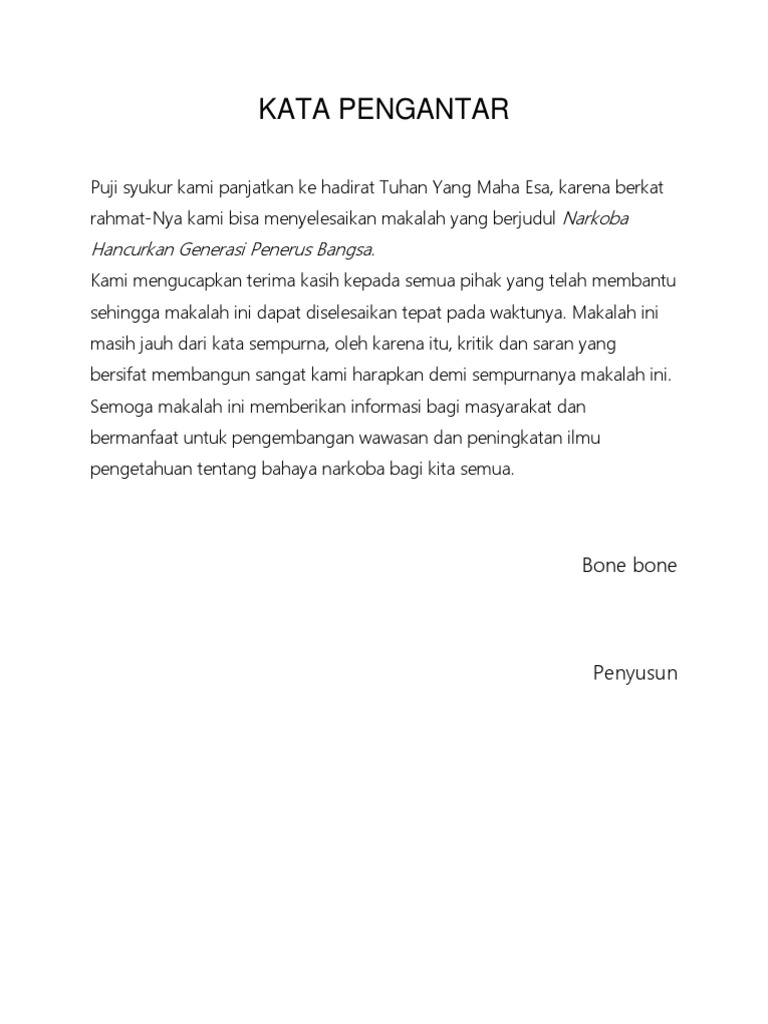 Makalah Narkoba Hancurkan Generasi Penerus Bangsadocx