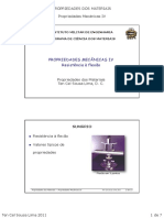 PROP 2011 - Aula4 - Propriedades Mecanicas IV - Resistencia A Flexao