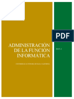 Administracion de La Funcion Informatica PDF