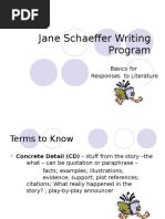 Jane Schaeffer Writing Powerpoint