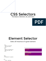 CSS Selectors: The Basics: Element, ID, and Class