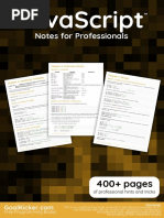 Javascript Notes For Professionals