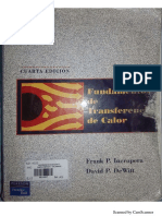 Capítulo 1,2,3 de Incropera Transferencia de Calor (En Español)