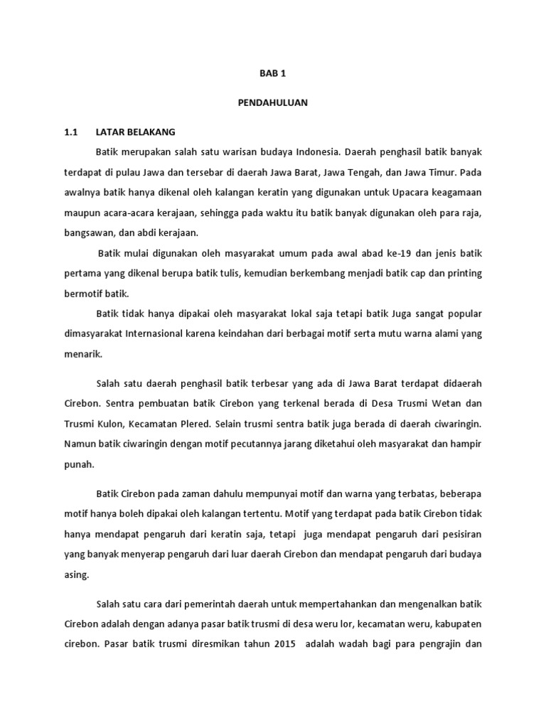 Bab 1 Batik