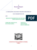 Comparative Analysis of Channel Strategies of Tata Teleservices and Reliance Telecom for CDMA Services in Delhi