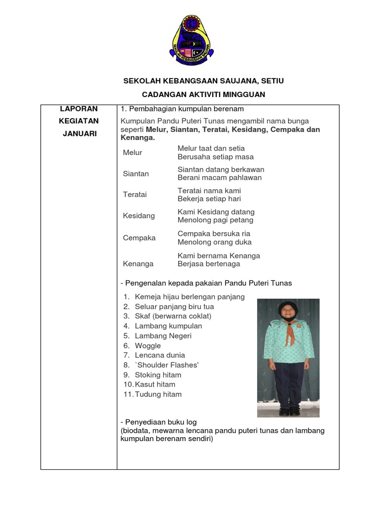 Aktiviti Minggu Tunas