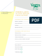 Formulario 28 Day Vegan Challenge