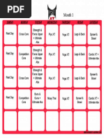 Tapout Xt Workout Calendar Print A Workout Calendar