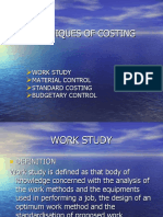 Techniques of Costing