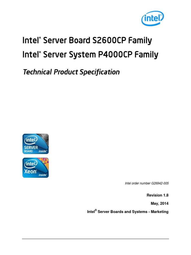 Intel Server Board S2600cp