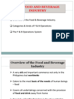 01 Overview of The F & B Industry