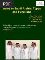 Dams in Saudi Arabia: Types and Functions: Civil and Environmental Engineering Department College of Engineering