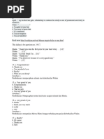 Soal Exercise Bahasa Inggris Asking and Offering for Help