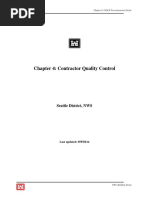 Chapter 4 - Contractor Quality Control