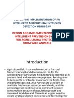 Design and Implementation of An Intelligent Prevension System For Agricultural Protection From Wild Animals