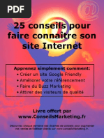 Download 25 conseils pour faire connaitre son site internet by xavier SN37032 doc pdf