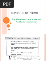 Introduction of Control Systems and Basic Terminology