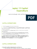 Chapter 13 Capital Expenditure: Asset To Be Bought, Sold, and Discarded