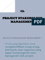 13 Project Stakeholder Management