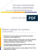 Potresno Djelovanje Na Konstrukcije PDF