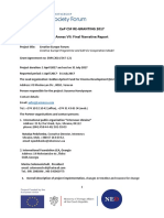 Annex VII Final Narrative Report CE Forum GAFCD