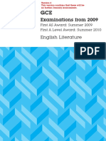 GCE English Literature Spec 2009 Onwards (31!03!14)