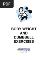 Body Weight and Dumbbell Exercises