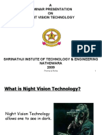 A Seminar Presentation ON Night Vision Technology