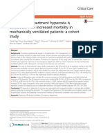 Emergency Department Hyperoxia is Associated With Increased Mortality in Mechanically Ventilated Patients a Cohort Study