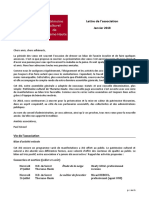 Lettre Info Janvier 2018 de L'association de Sauvegarde Du Patrimoine de Thorame Haute