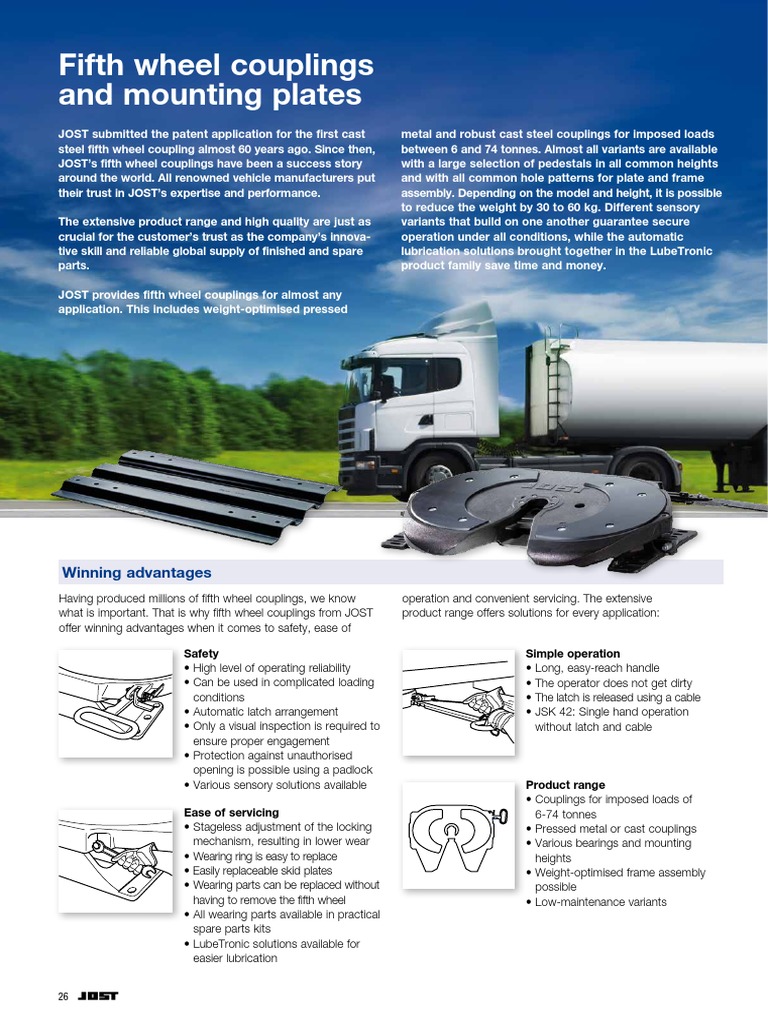 01 Intro Fifth Wheel Couplings and Mounting Plates e PDF Bearing