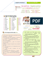 English Worksheet: Use and Form