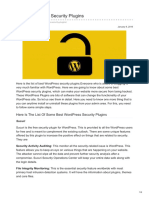Here Is The List of Some Best Wordpress Security Plugins