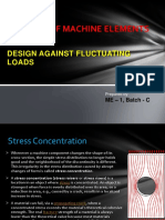 Design of Machine Elements: Design Against Fluctuating Loads