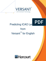 Predicting ICAO Levels From TM Predicting ICAO Le