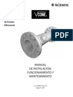 Manual de Instalación, Funcionamiento Y Mantenimiento: Tecnología Avanzada de Medidores de Flujo de Presión Diferencial